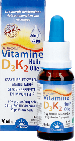 Vitamine D3 K2 Flacon 20 ml  -  Natura Medicatrix