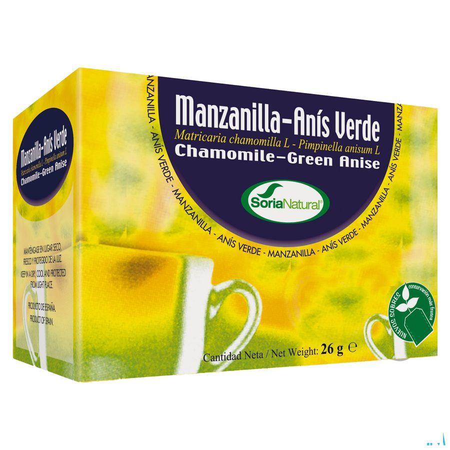 Soria Manzanilla-anis - Kamille-anijs Natusor - 20 Builtjes  -  Soria Bel
