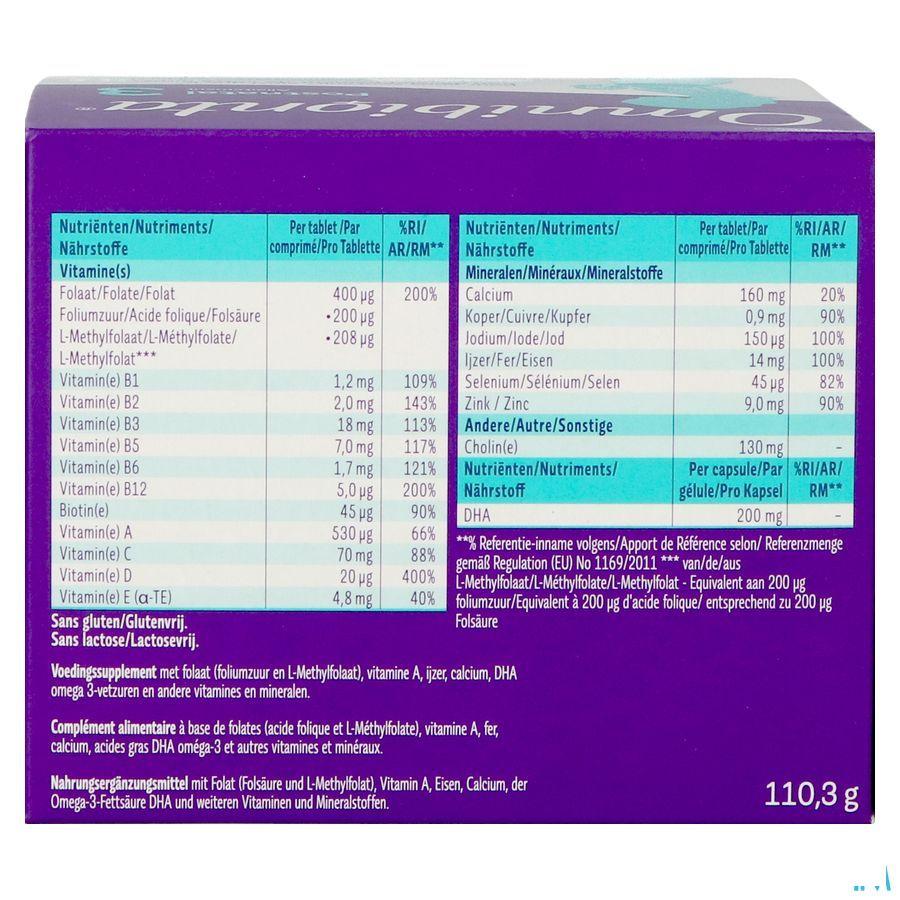 Omnibionta Postnatal 3 Borstv.8Wek Tabl 56+Caps 56
