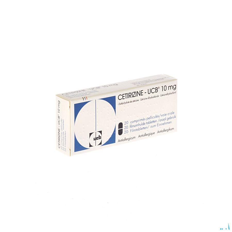 Cetirizine Ucb Comprimes Pel. 20 X 10 mg