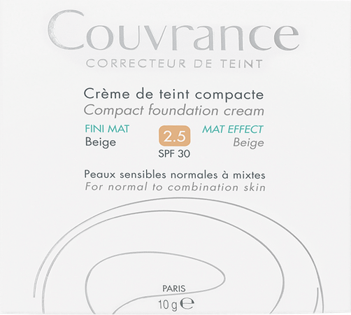 Avene Couvrance Creme Teint Tablettenoil-fr.025 Beige 10 gr  -  Avene