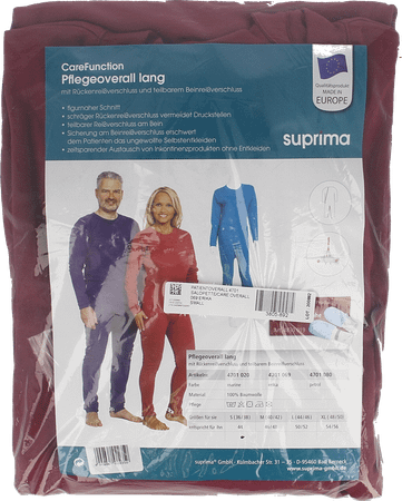 Suprima 4701 Patientoverall Rug+Beenrits Erika S  -  Bota
