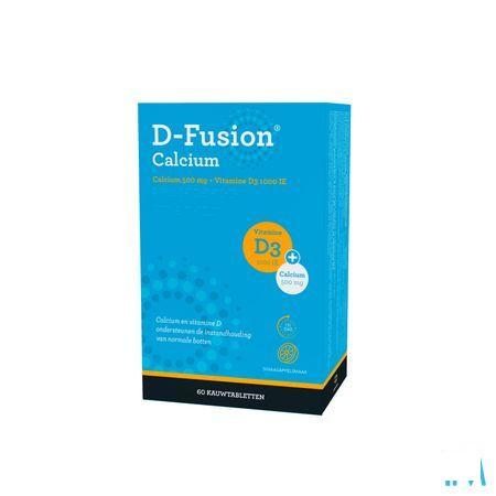 D-Fusion Calcium 500/1000 Kauwtabl 60