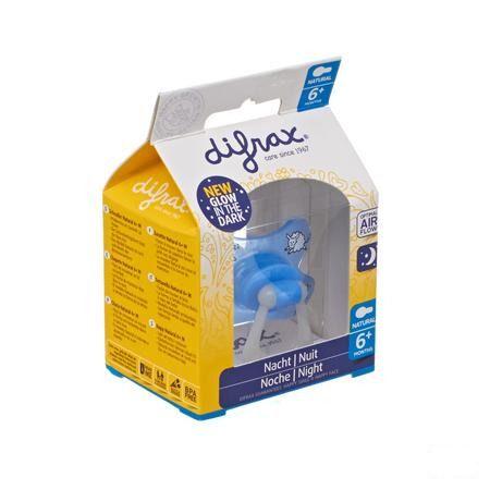 Difrax Sucette Natural 6 + Nuit  -  Difrax