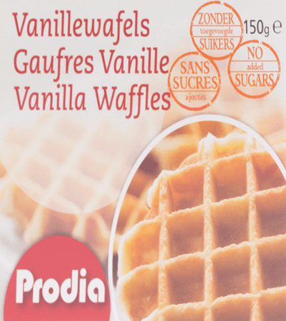 Prodia Wafel Vanille + Zoetstof 150 gr 5687  -  Revogan