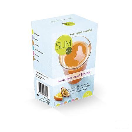 Slimdiet Drank Passievrucht-sinaas Zakje 5x25 gr  -  Slimdiet Bv