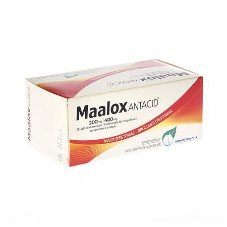 Maalox Antacid 200/400 Comprimes 100