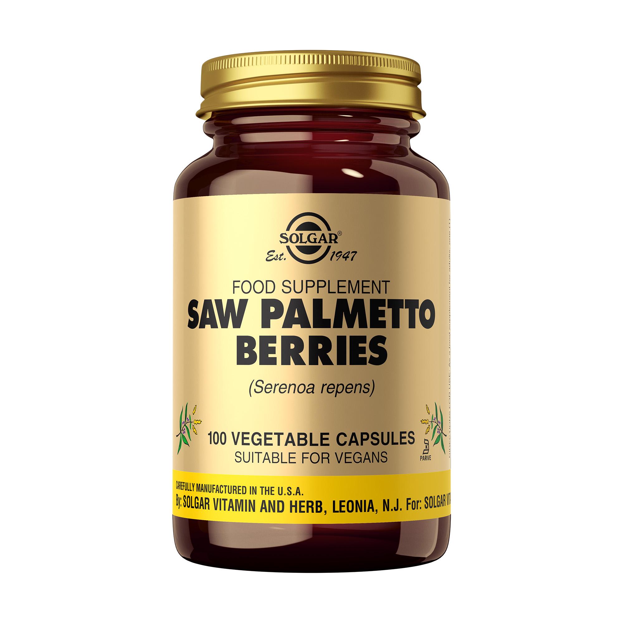 Saw Palmetto Berry (zaagpalm) V-Capsule 100  -  Solgar Vitamins