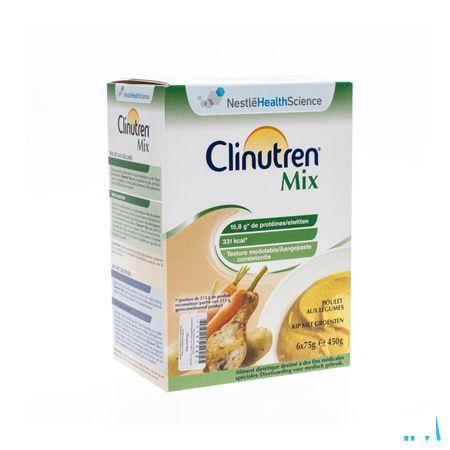 Clinutren Mix Kip-groenten Zakje 6x75 gr  -  Nestle