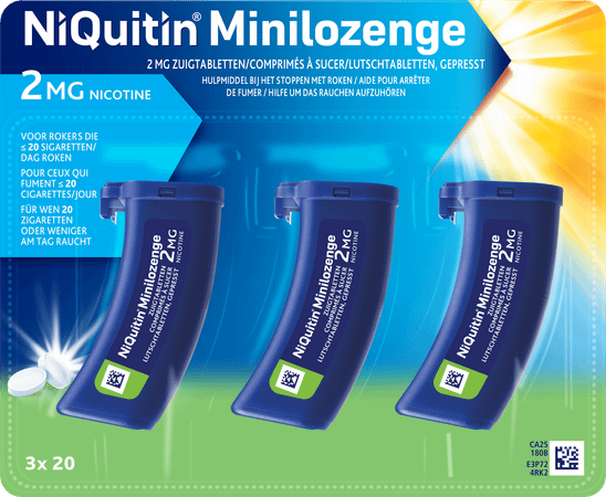 Niquitin 2 mg Minilozenge Zuigtabletten 60