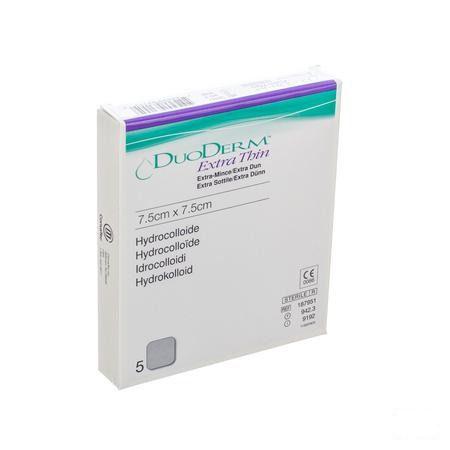 Duoderm Extra Dun Verband Hydro 7,5cmx7,5cm 5 H7951  -  Convatec