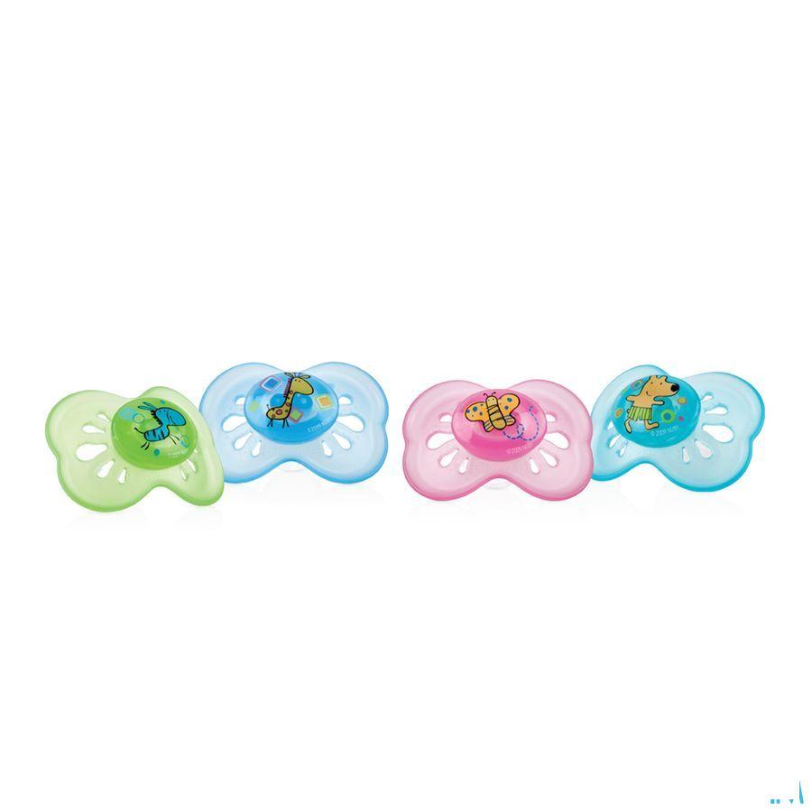Nuby Pastelsac Ovale Fopspeen - 6-18m  -  New Valmar