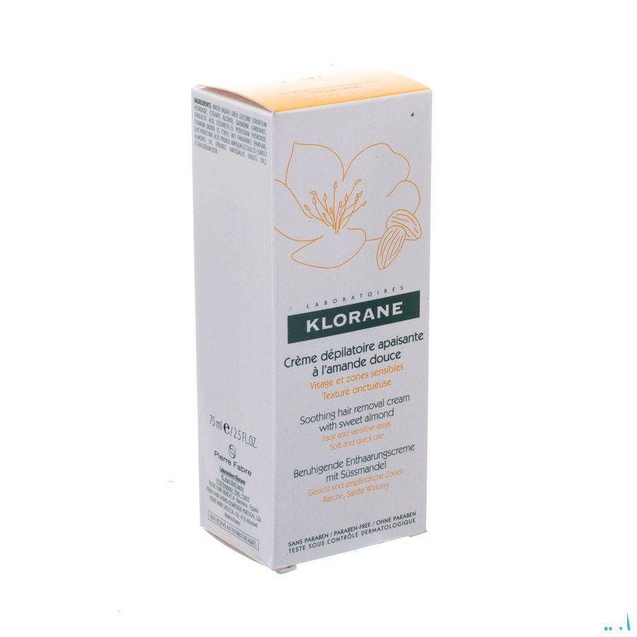 Klorane Ontharingscreme Gelaat-gev Zones Tube 75 ml