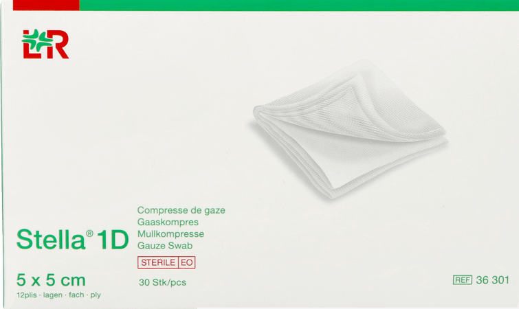 Stella 1d Compresse Sterile 5x5,0cm 30 36301  -  Lohmann & Rauscher
