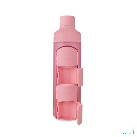 Yos Water Bottle & Pill Box Daily Perfect Pink
