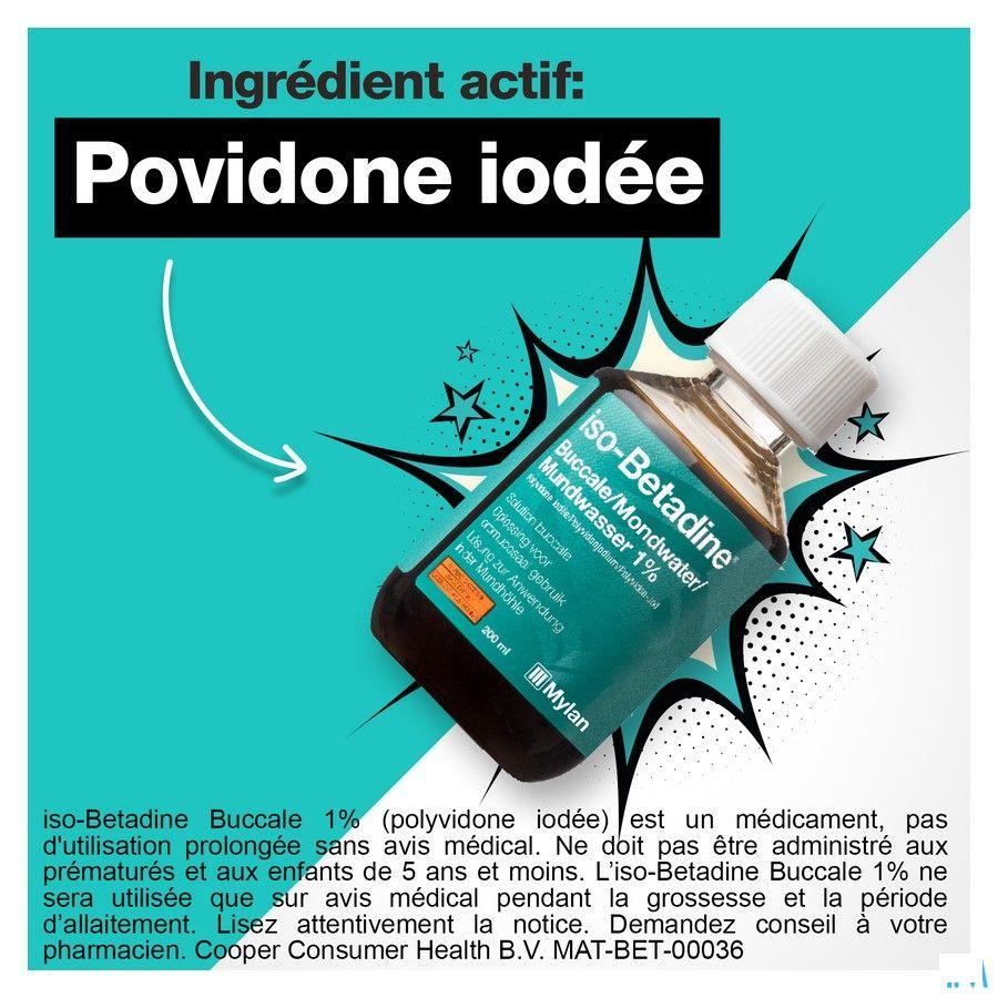 Iso Betadine 1% Mondwater 200 ml Ready To Use
