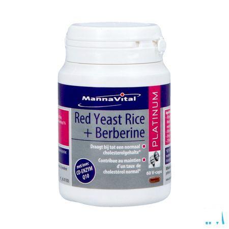 Mannavital Red Yeast Rice + Berberine Plat.V-Caps 60  -  Mannavita