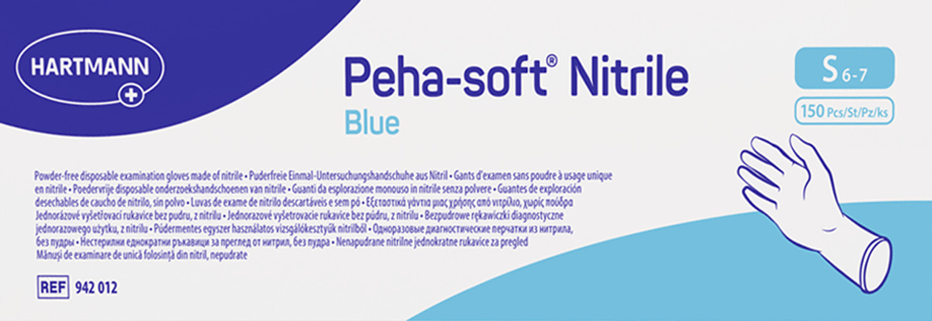Peha Soft Handschoen Nitrile Blauw S 150 9420120