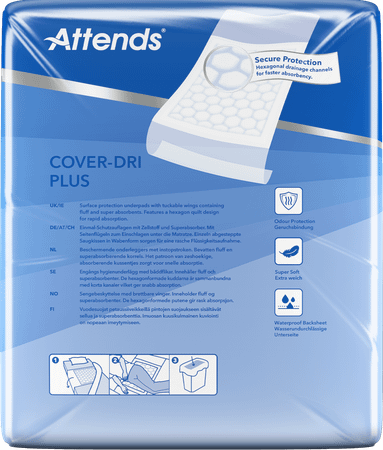 Attends Cover Dri Plus Onderleg 80 x 170cm 1X30