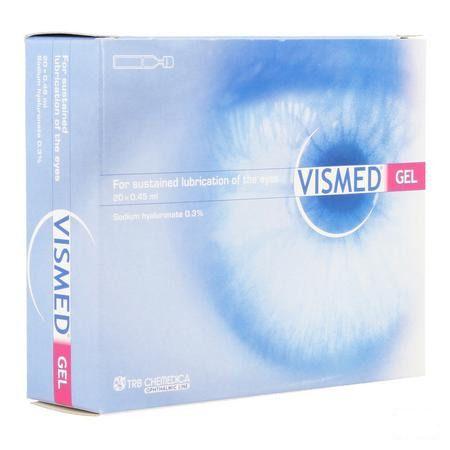 Vismed Gel Bevochtigen Ogen 0,3% Flacon 20 X 0,45 ml