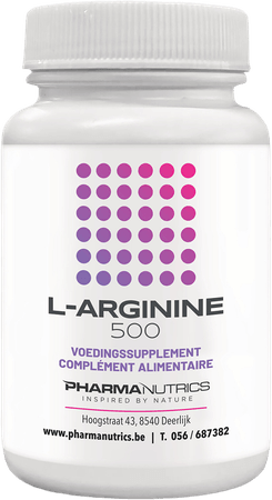 L Arginine 500 Capsule 60 Pharmanutrics  -  Pharmanutrics