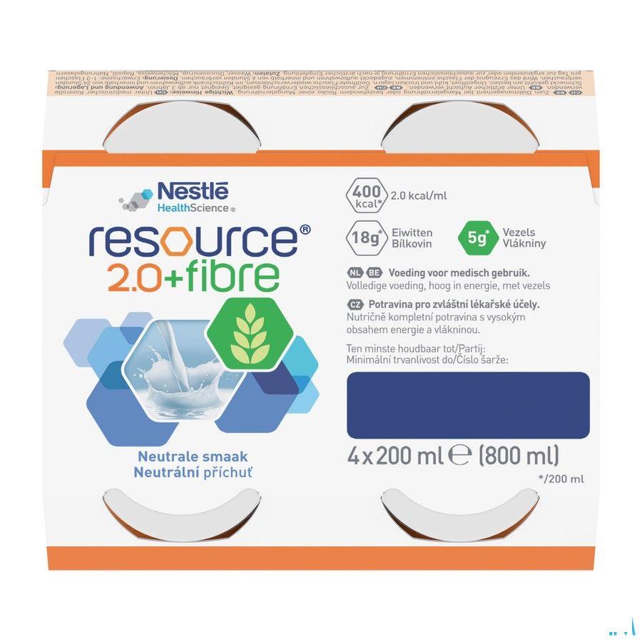 Resource 2.0 Fibre Neutraal 4x200 ml 12100792  -  Nestle