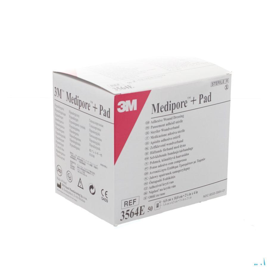 Medipore + Pad 3m 6x10,0cm 50 3564e  -  3M
