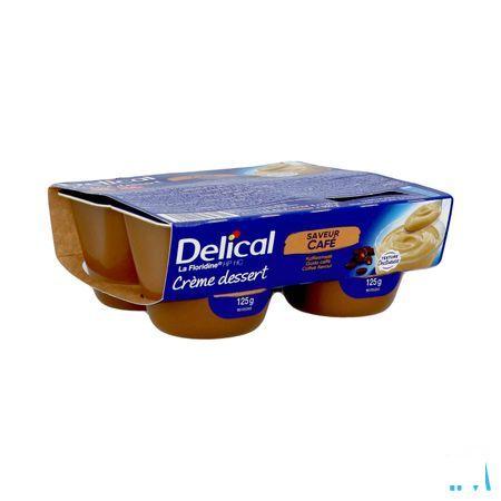 Delical Creme Dessert La Floridine Koffie 4X125 g  -  Bs Nutrition