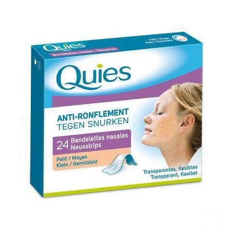 Quies Tegen Snurken Neusstrips Groot 24  -  Quies