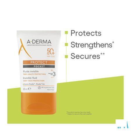 Aderma Protect Pocket Fluide Onzichtbare Ip50 + 30 ml  -  Aderma