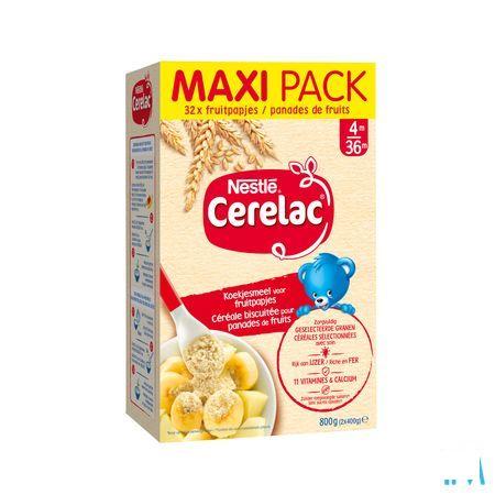 Nestle Cerelac Koekjesmeel Fruitpapjes 800 gr  -  Nestle