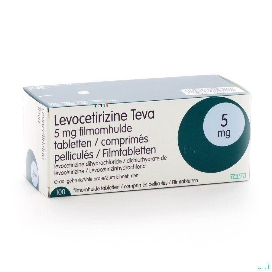 Levocetirizine Teva 5 mg Comprimes Pellicules 100 X 5 mg 
