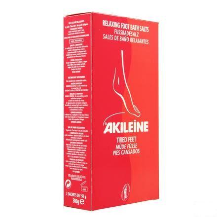 Akileine Rood Badzout Voeten Zakje 2x150 gr 101220  -  Asepta