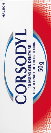 Corsodyl 10 mg/g Gel Dentaire Tube 50 gr