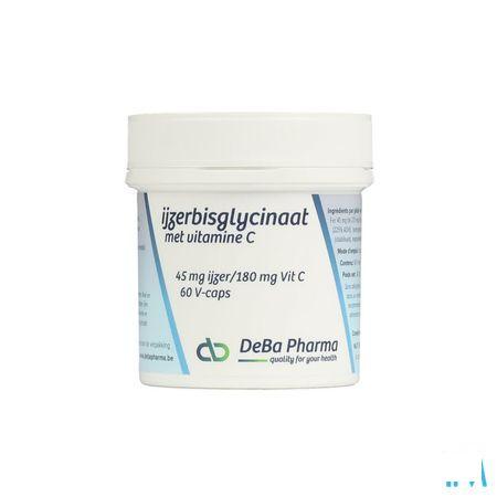 Ijzebisglycinaat 45Mg + Vit C 180Mg V-Caps 60  -  Deba Pharma