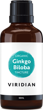 Viridian Organic Ginkgo Biloba Tincture 50 ml  -  Solgar Vitamins