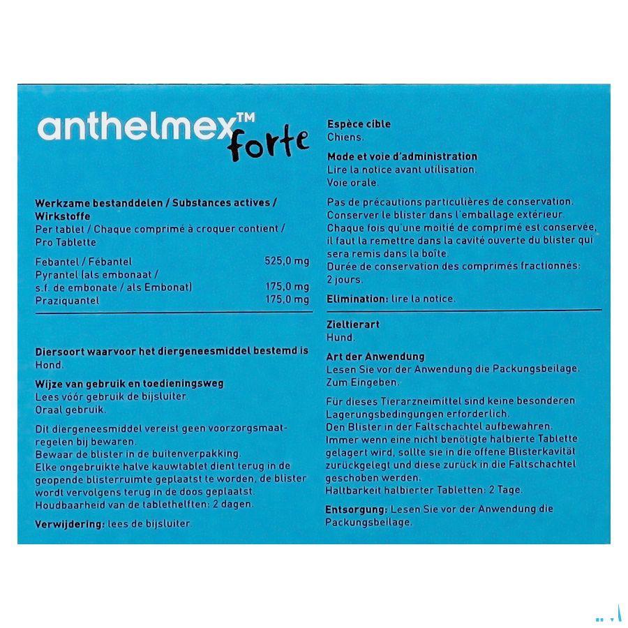 Anthelmex Forte Kauwtabletten Hond 2  -  Ecuphar Anthelmex Forte Kauwtabletten Hond 2  -  Ecuphar