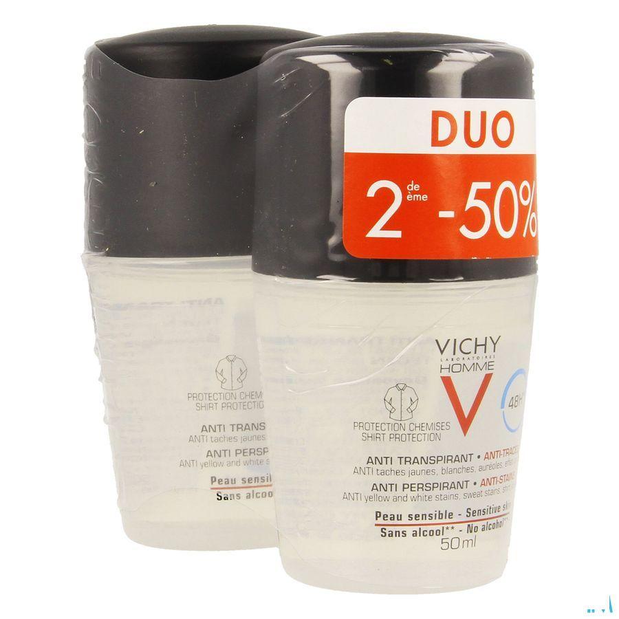 Vichy Homme Deo Mineral Duo 2x50 ml  -  Vichy