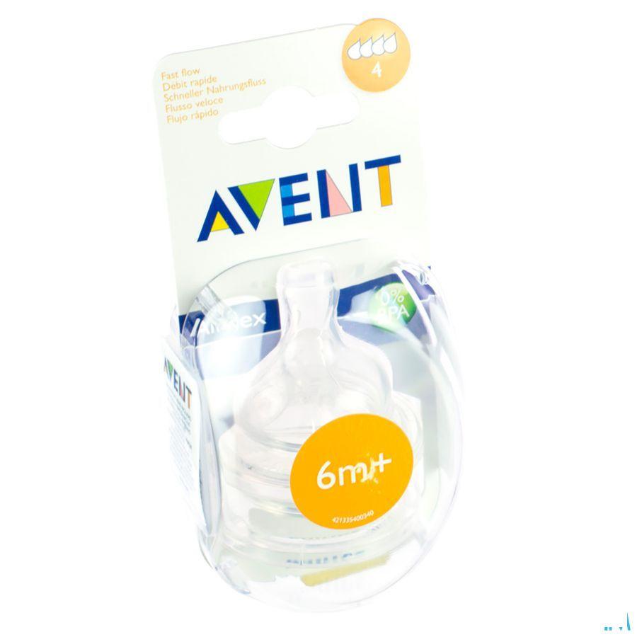 Philips Avent Zuigspeen Fast 4gaten 2 Scf634/27  -  Bomedys