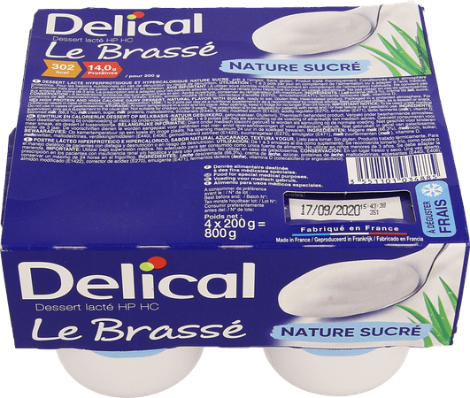 Delical Le Brasse Nature 4x200 Gr  -  Bs Nutrition