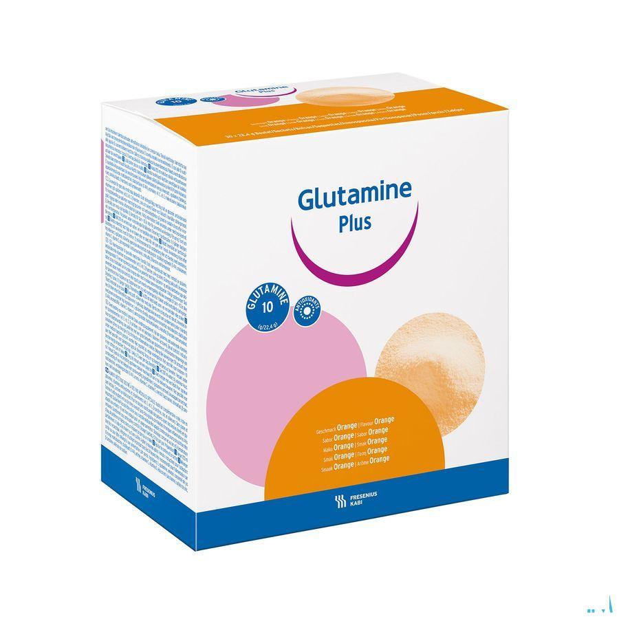 Glutamine Plus Orange Poudre Sachet 30  -  Fresenius