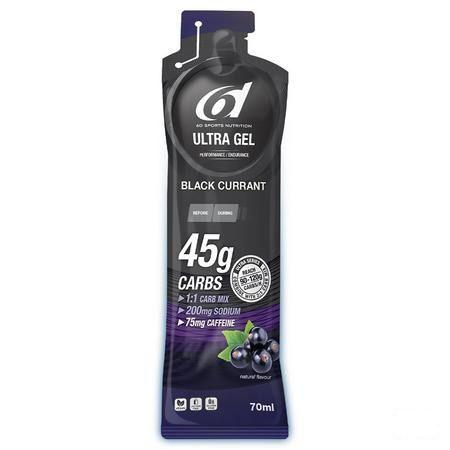 6D Ultra Gel + Caffeine Blackcurrant 6X70ml