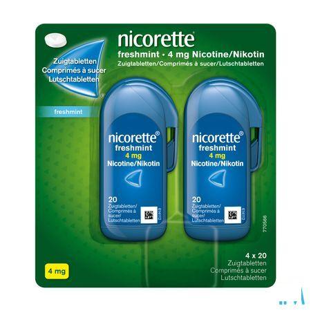 Nicorette Freshmint Comprimes A Sucer 80x4 mg