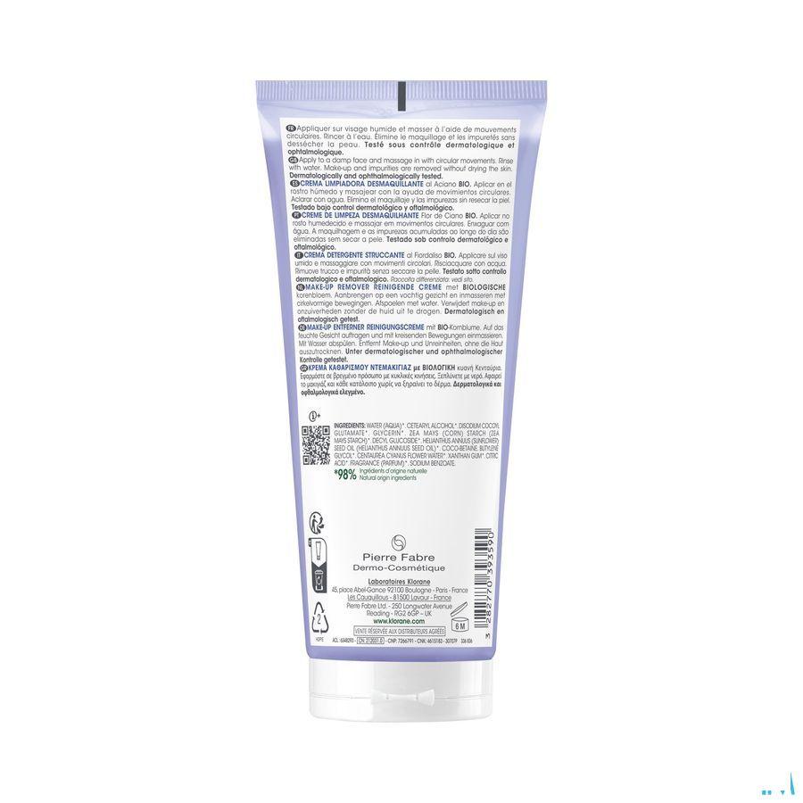 Klorane Visage Creme Nett Demaq Bleuet Bio 200 ml