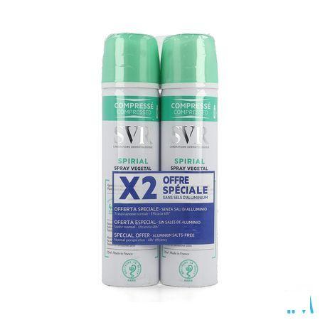 Svr Spirial Plantaardige Spray Duo 2X75 ml  -  Svr Laboratoire