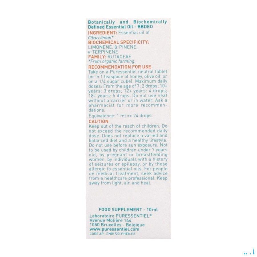 Puressentiel Eo Citroen Bio Expert Essentiele Olie 10 ml  -  Puressentiel