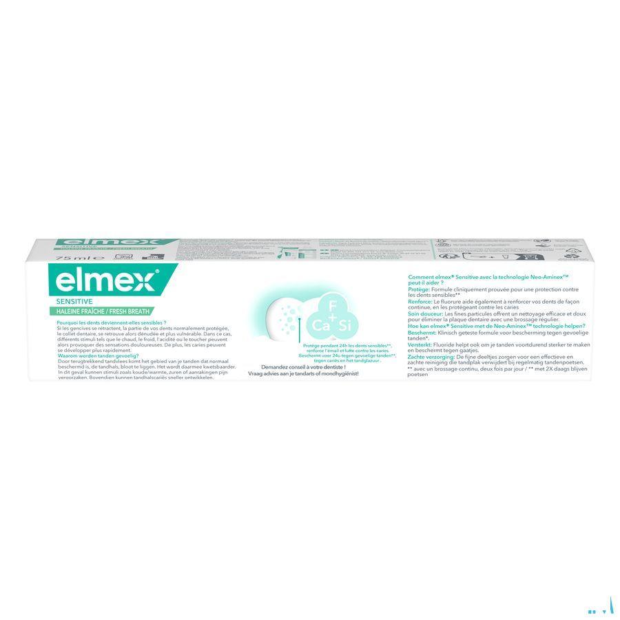 Elmex Sensitive Dentifrice Haleine Fraiche 75 ml