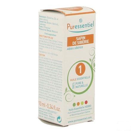 Puressentiel Eo Siberische Spar Bio Essentiele Olie 10 ml  -  Puressentiel
