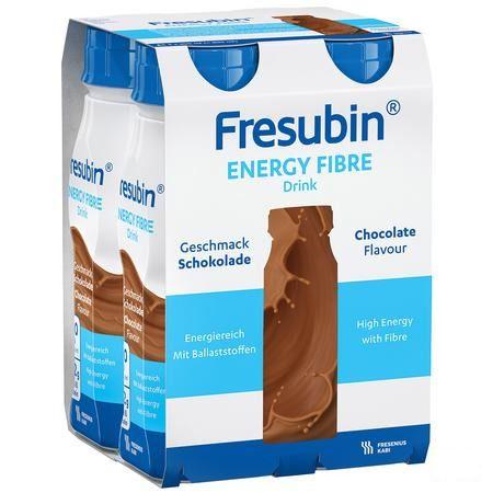 Fresubin Energy Fibre Drink Chocolat Flacon 4x200 ml  -  Fresenius