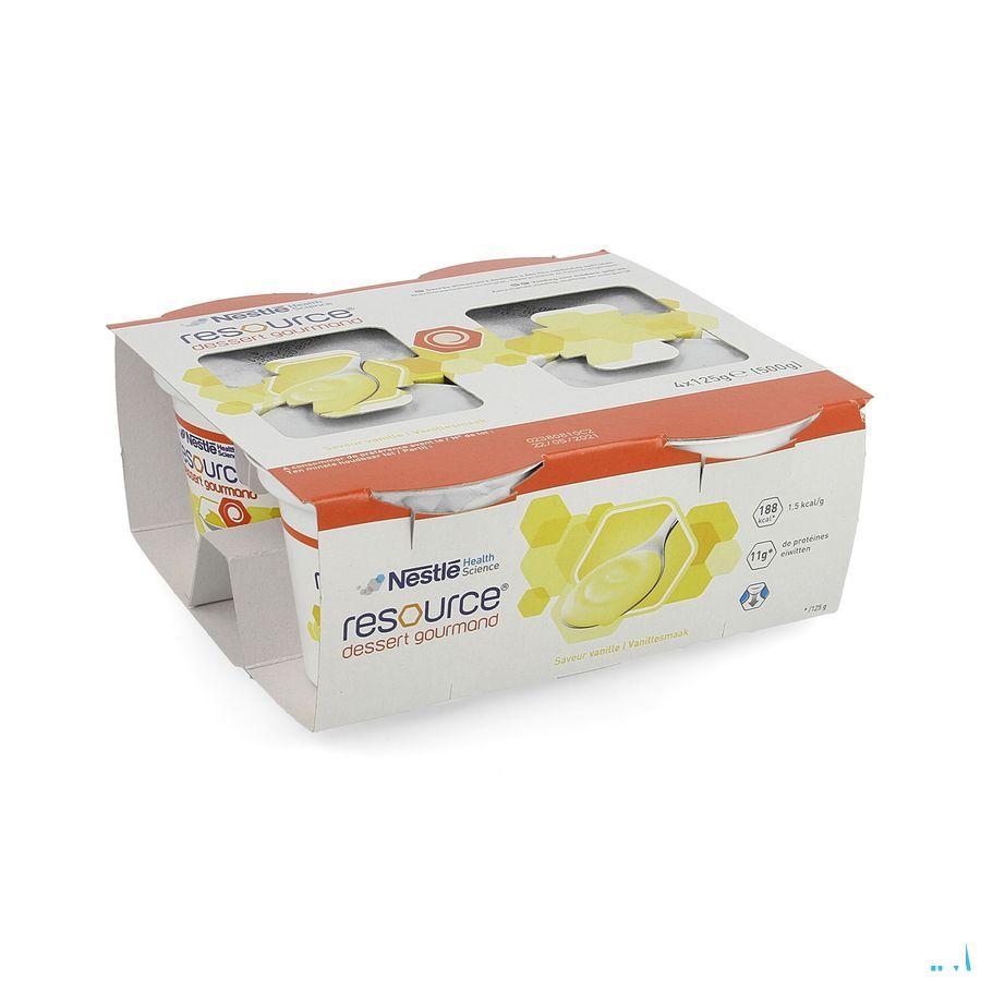 Resource Dessert Gourmand Vanille 4x125 gr 12318667  -  Nestle
